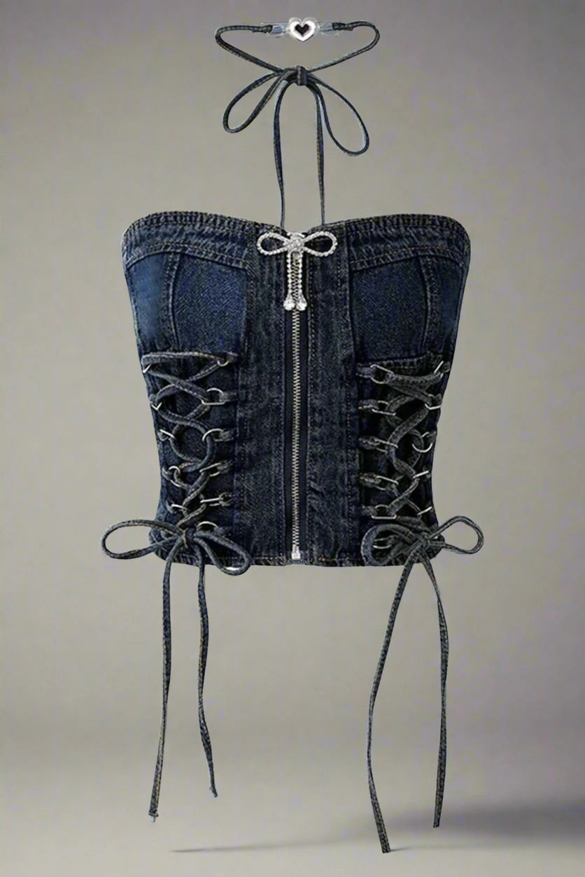 Kpop Denim  Top